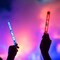 24 Pcs July 4th Patriotic Glow Sticks with Lanyard, Red White and Blue Glow Stick in Different Pattern Designs, 4th of July Light up Accessories for Independence Day, Memorial Day, Veterans Day